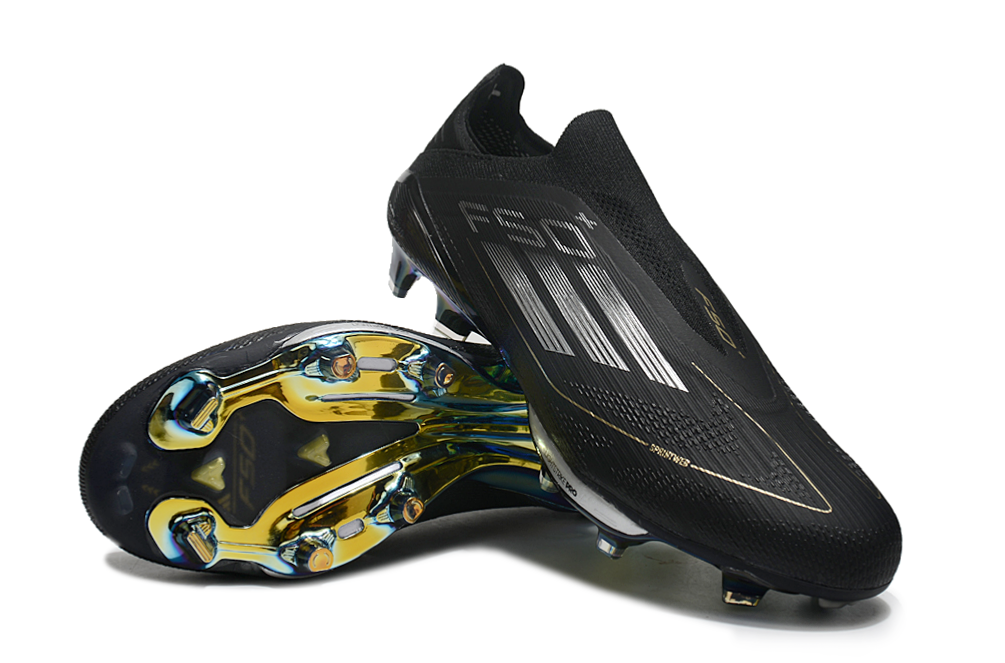 Adidas F50+ series fully knitted waterproof laceless FG
